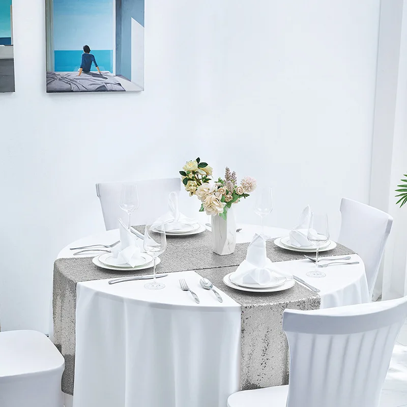 

Table American flag wedding European flag pure color wedding sequins table_Jes3268