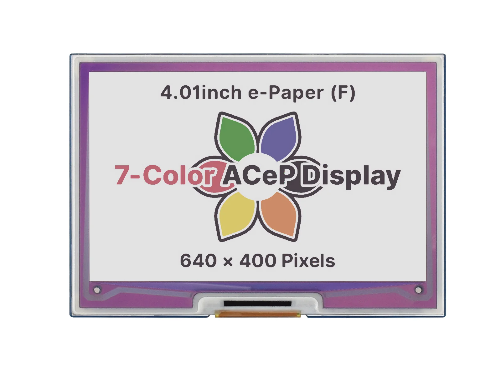 Waveshare 4 01-дюймовый 640*400 пикселей ACeP 7-цветная электронная бумага E-Ink Display HAT для Raspberry