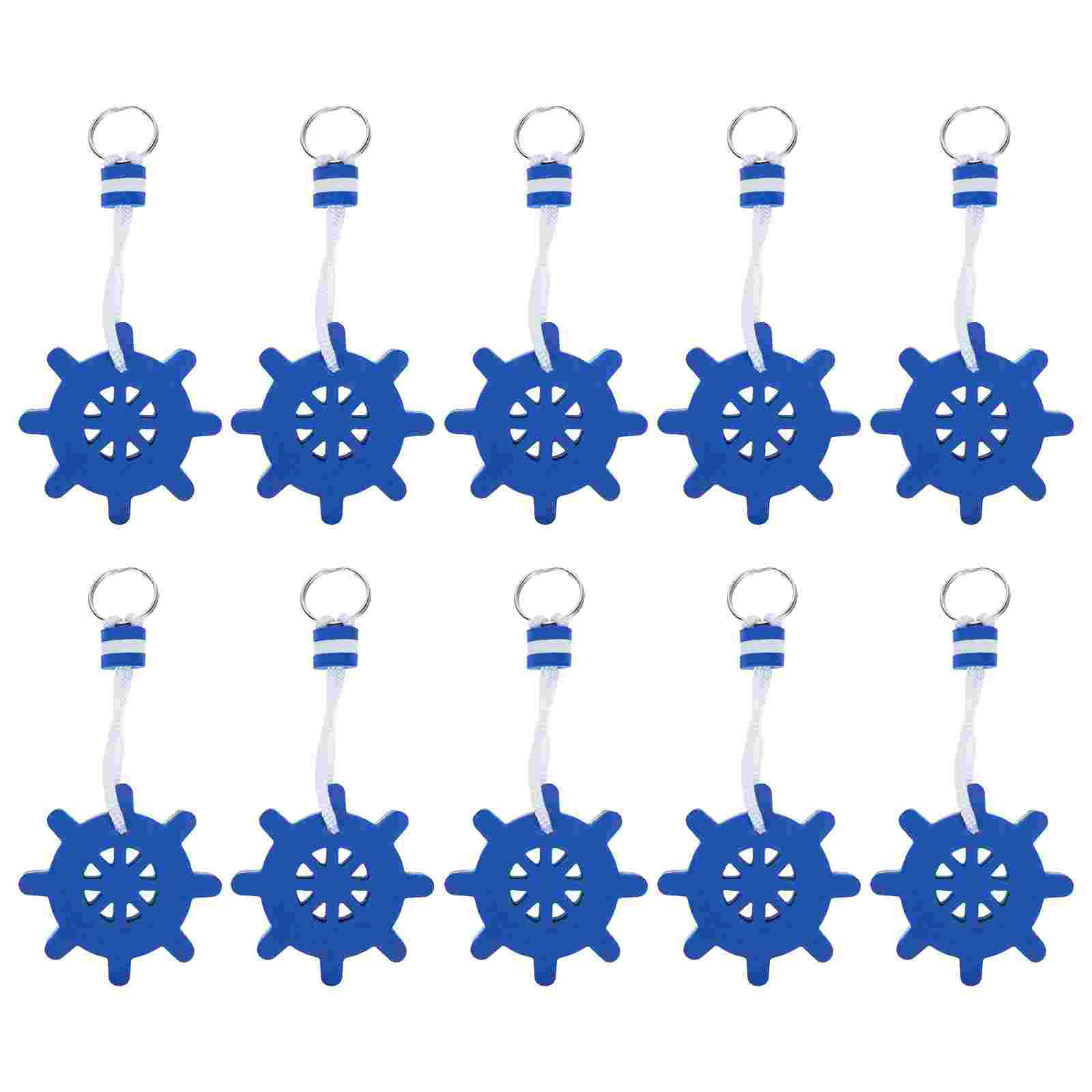 

10 Pcs Colgantes Para De Mujer Floating Keychain EVA Froth Keycahin Ring Swimming Miss
