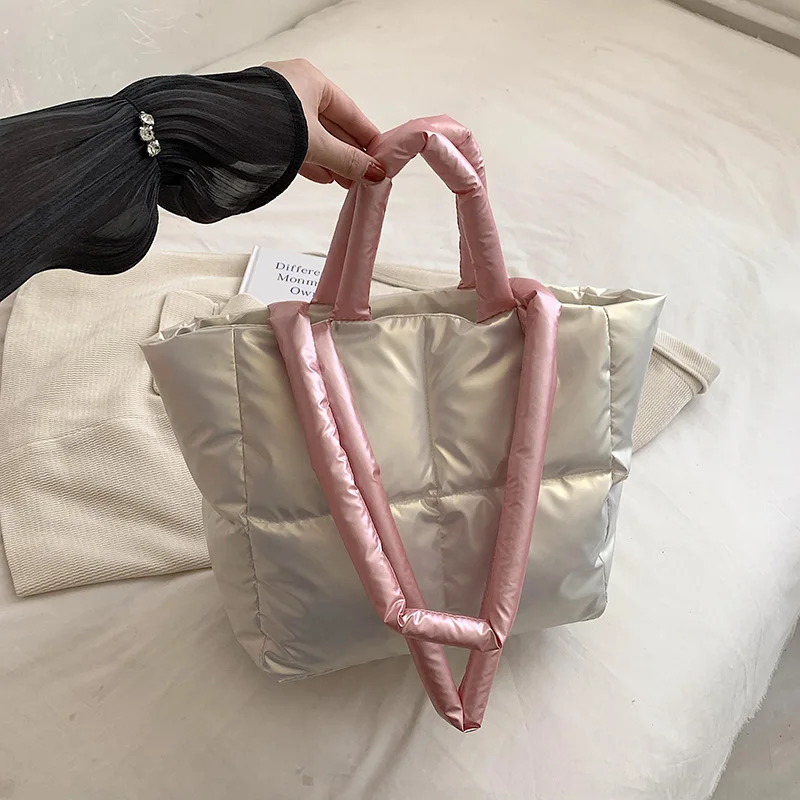 Trendy Cotton Tote Shoulder Bag for Fashionable Women