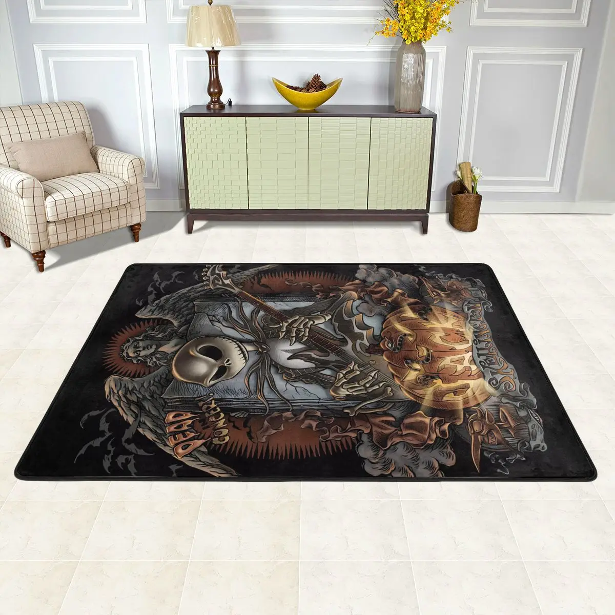 Кошмар перед Рождеством Джек Кухонный коврик Нескользящий ковер для дома