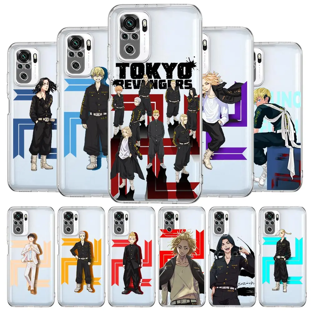 

Tokyo Revengers Avengers Anime Clear Soft Phone Case For Xiaomi Redmi Note 12 11 9S 9 8 10 Pro+ 7 8T 9C 9A 8A K40 Gaming Cover