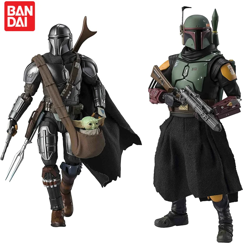 

Original Bandai S.H.Figuarts Boba Fett Mandalorian Yoda 3.0 Anime Figure (Star Wars: The Mandalorian)toys for children
