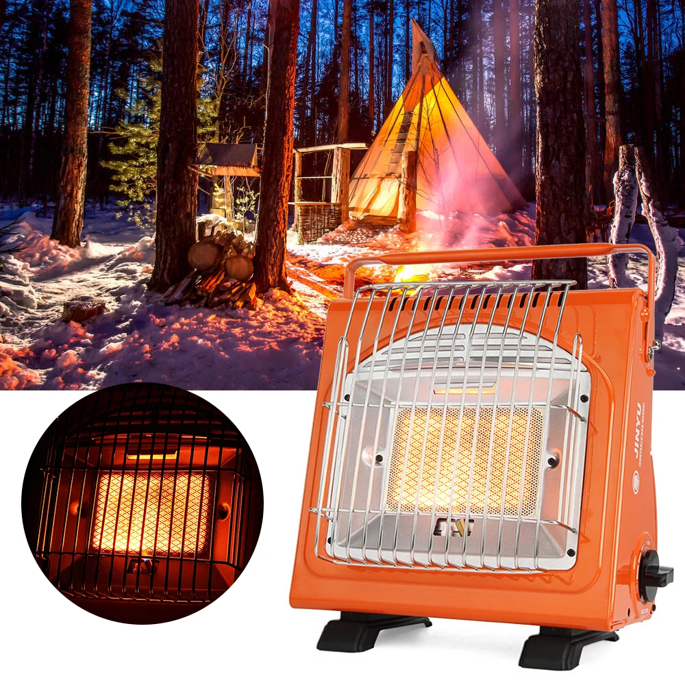 

2 in 1 Outdoor Gas Heater Camping Stove,Portable Tent Heater Space Heaters for Camping, Patio, Garage and Indoor Use,1 of Burner