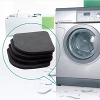4pcs refrigerator washing machine anti vibration mat anti slip pad black floor protectors bathroom accessories furniture pads