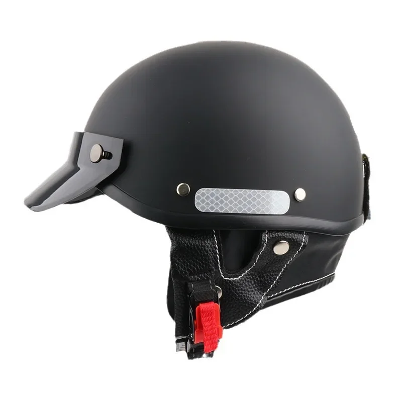 Японский винтажный мотоциклетный шлем мужской и женский маленький Harley красный в