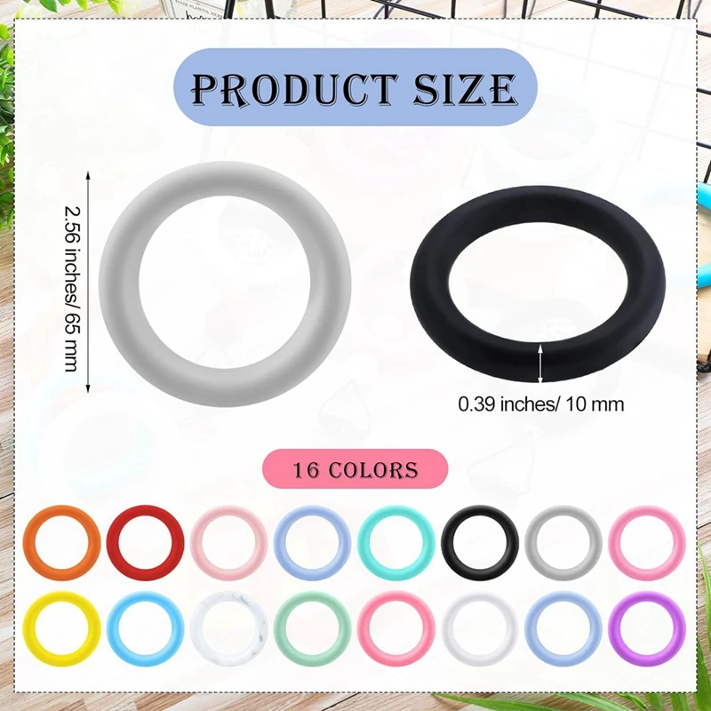 32 шт. силиконовые уплотнительные кольца из бисера 65 мм круглая силиконовая петля
