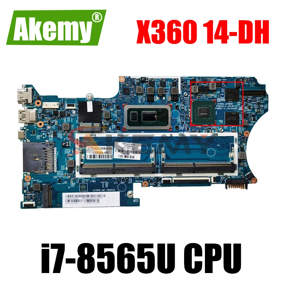 

Материнская плата для ноутбука HP pavilion X360 14T-DH 14M-DH 14-DH 18742-1 с 2G GPU i7-8565U L52937-601