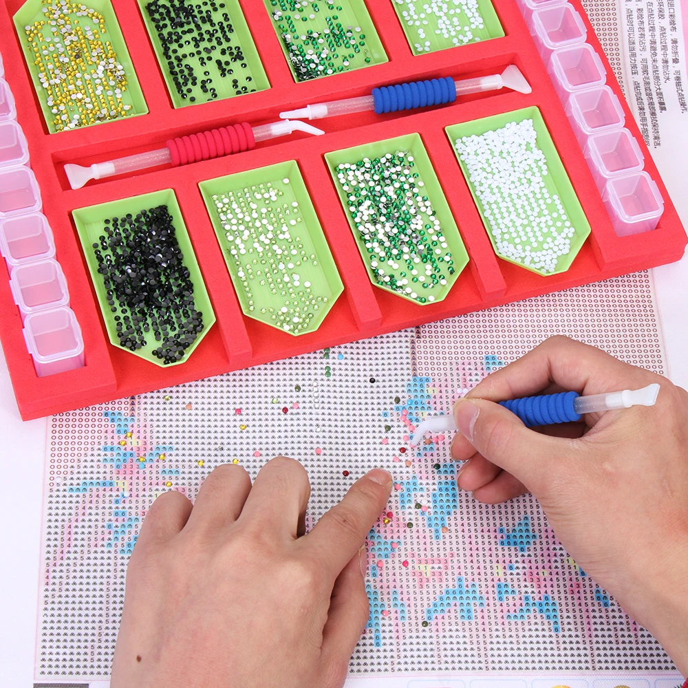 Лоток для алмазной живописи органайзер нескольких лодок контейнер банок Наборы