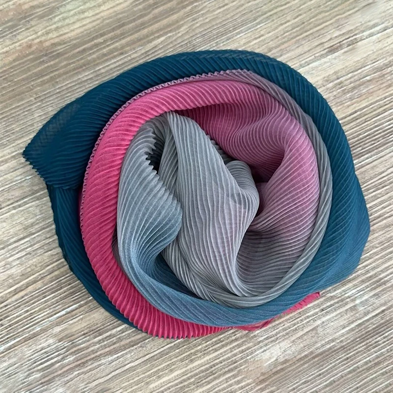 Летний женский шифоновый пляжный шарф с градиентом Женская повязка на голову