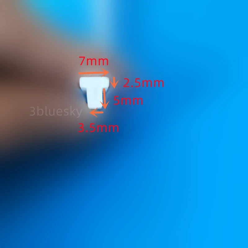 

Rubber T Strip for Machine Equipment Cable Solar Glass Metal Wood Panel Edge Encloser Shield Sealing 7 x 7.5mm Translucent