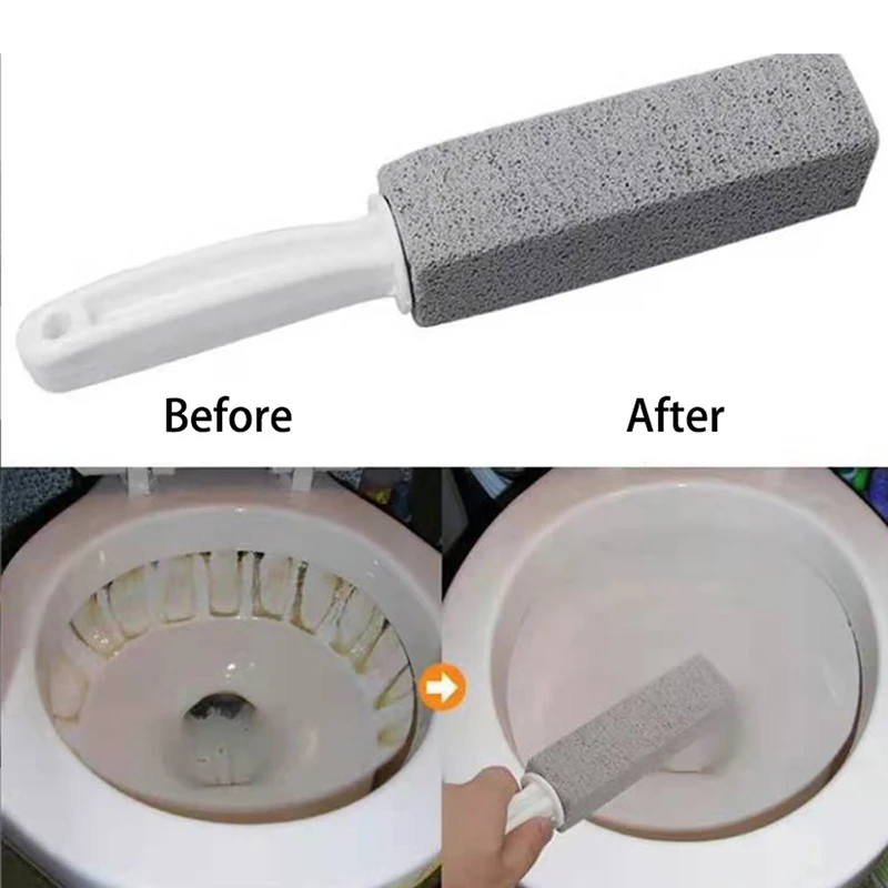 

1pc Pumice Stone Toilet Brush Household Toilet Bowl Cleaner Limescale Stain Remover