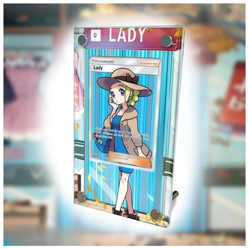Самостоятельное изготовление расширенных изображений карт PTCG Pokemon Caitlin кирпичи новые стили акриловый защитный чехол для аниме игр не включает карты