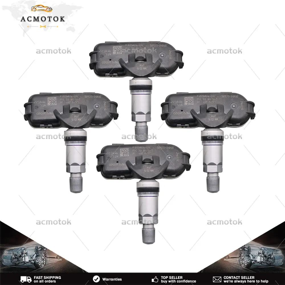 Комплект датчиков давления в шинах 52933-3x200 52933-2G200 для 2012 2013 2014 2015 2016 2017 2018 KIA RIO HYUNDAI 433 МГц TPMS датчик