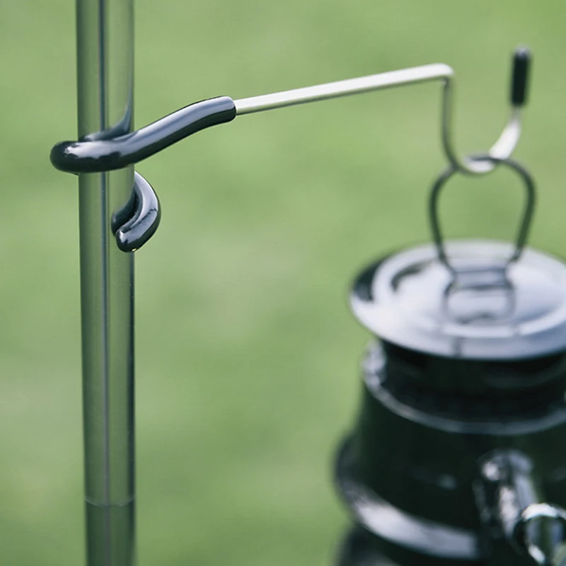 

Стойка из нержавеющей стали для палатки, многофункциональная осветительная стойка с крючком для наружного освещения, Походов, Кемпинга