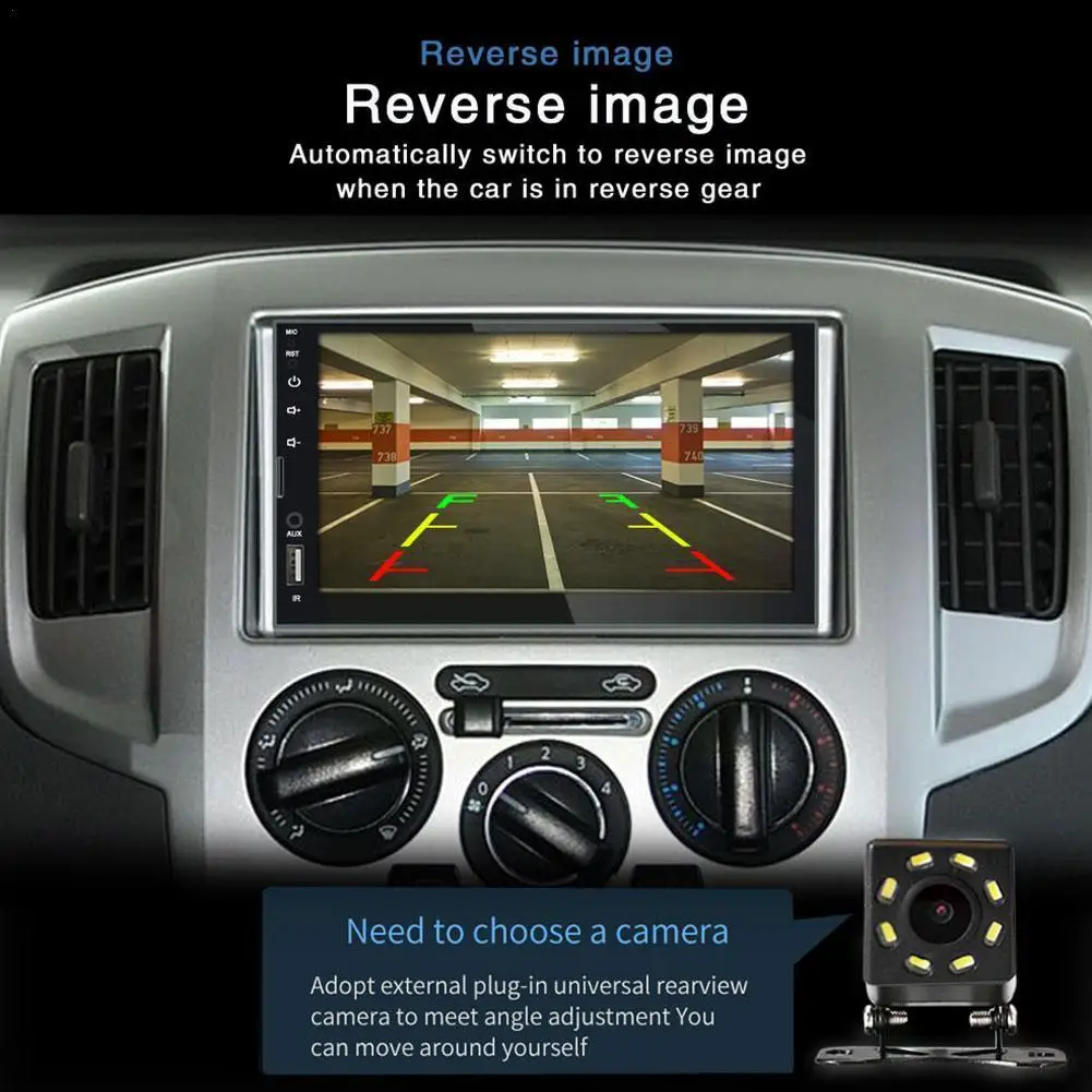 

2 Din 7" Screen Mp5 Player Car Radio Carplay Usb Audio Android-auto Car Mp5 Iso Player Stereo System Receiver S8m8