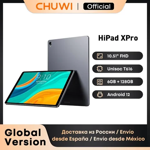Планшет Chuwi HiPad XPro, 10.5", 6/128ГБ, Wi-Fi+4G, Android