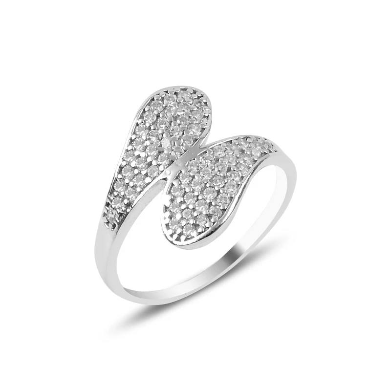 

Серебряное 925 пробы кольцо из циркония