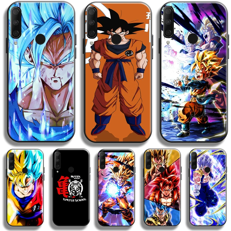 

Goku Dragon Ball Vegeta Phone Case For Huawei Honor 9X 8X 7X Pro For Honor 10X Lite Case Soft Back TPU Black Liquid Silicon