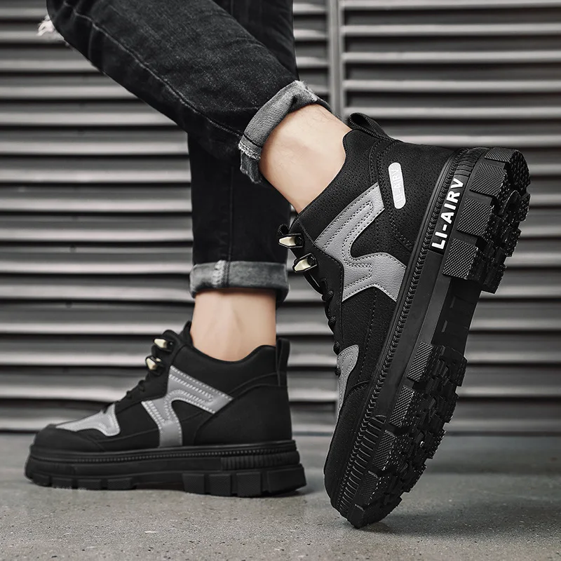 Мужская обувь ботинки Martin Осенние походные с высоким верхом Спортивная униформа