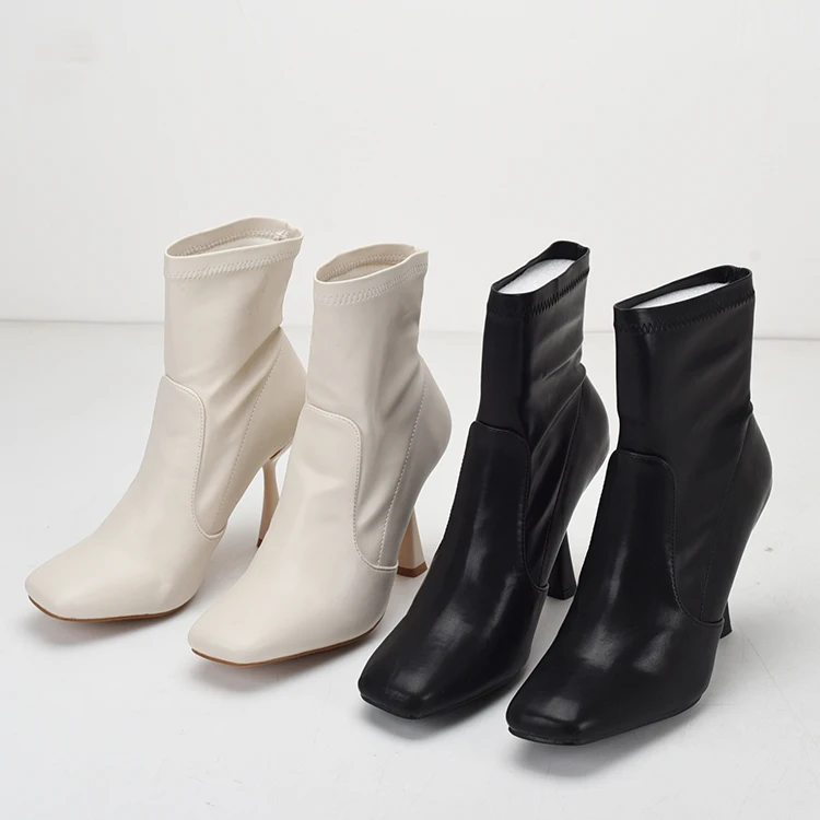 

Женские ботинки на высоком каблуке-женские роскошные дизайнерские осенне-зимние ботинки на шпильке 2022 модная резиновая обувь до щиколотки