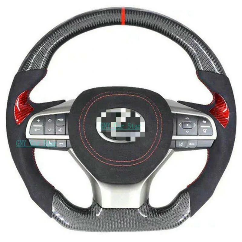 

100% Real Carbon Fiber Steering Wheel For Lexus ES GS RX LX 2015-2017