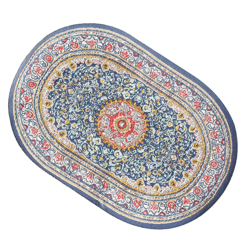 

1/12 Scale Woven Rug Floor Carpet Dolls House Furniture Accessory Miniatures