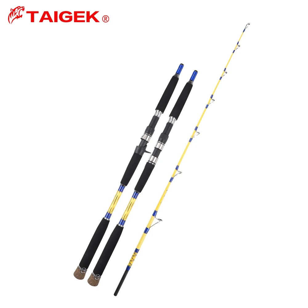 Heavy Duty Boat Fishing Rod 1.6m 1.7m 1.9m Jigging Carbon mix Glass 100# Spinning Saltwater fishing Trolling Pole