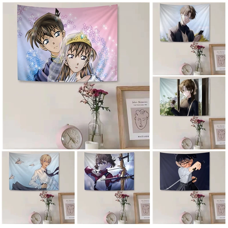 

Detective Conan Wall Tapestry Home Decoration Hippie Bohemian Decoration Divination Kawaii Room Decor