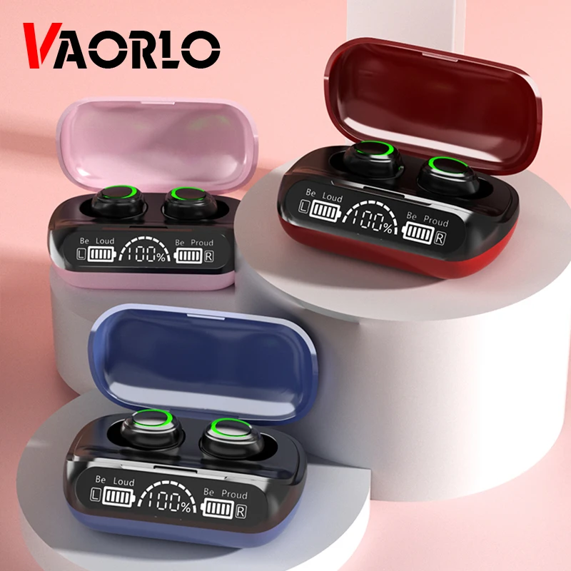 

Bluetooth 5.1 TWS Wireless Headphones LED Display HiFi Stereo Earphone Touch Gaming Earbuds Waterproof Sports Headset With Mic