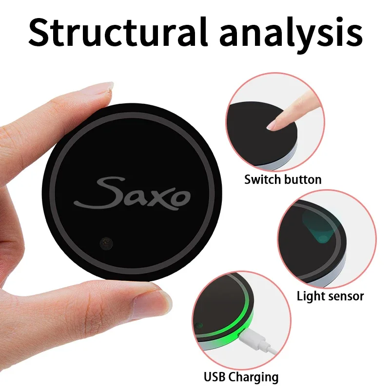 СВЕТОДИОДНЫЙ Автомобильный держатель для напитков эмблема Citroen Saxo декоративное