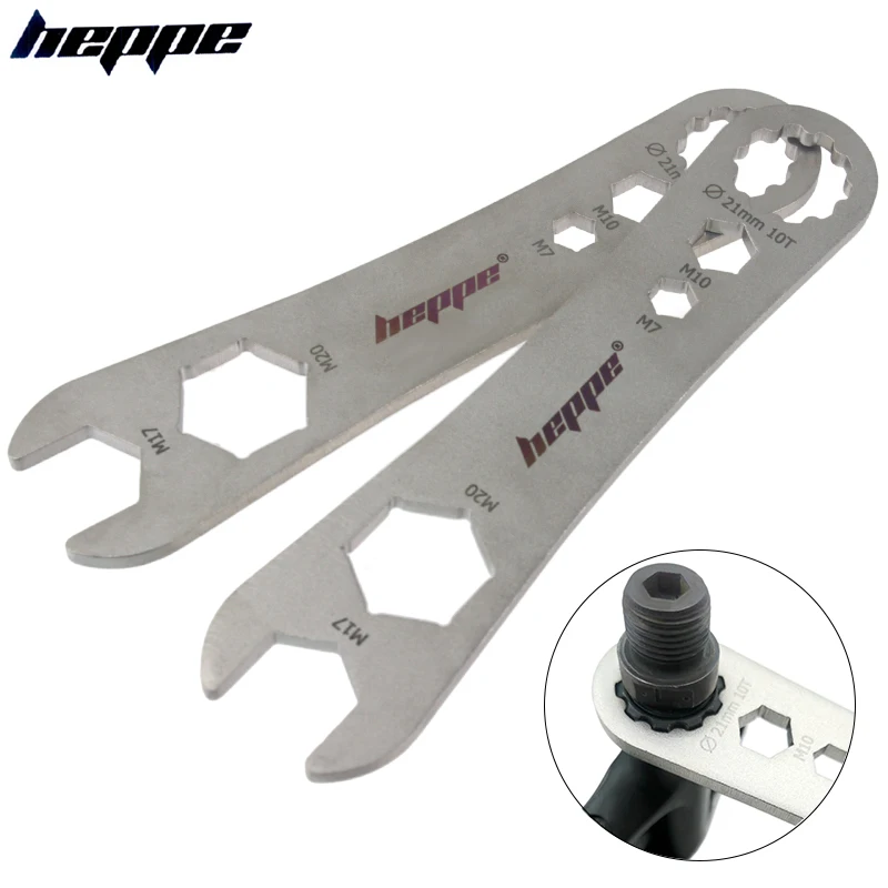 

HEPPE Bicycle Pedals Wrench MTB Bike Pedal Spanner Self-Locking Pedals Install and Remove Tool Bike Multifunction Repair Tool