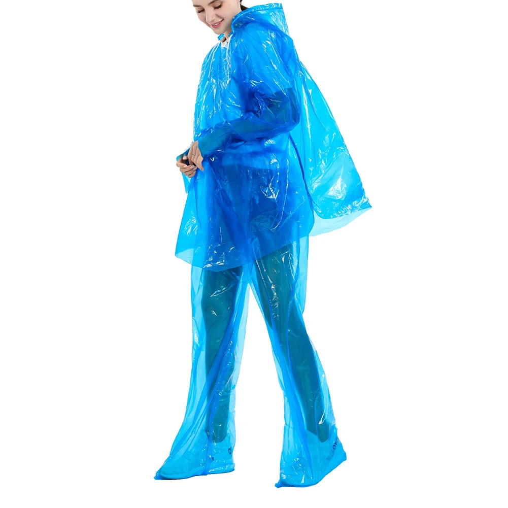 

Прозрачный дождевик для взрослых, водонепроницаемый одноразовый защитный дождевик, пончо, Одежда Для Путешествий, Походов, Кемпинга, дожде...