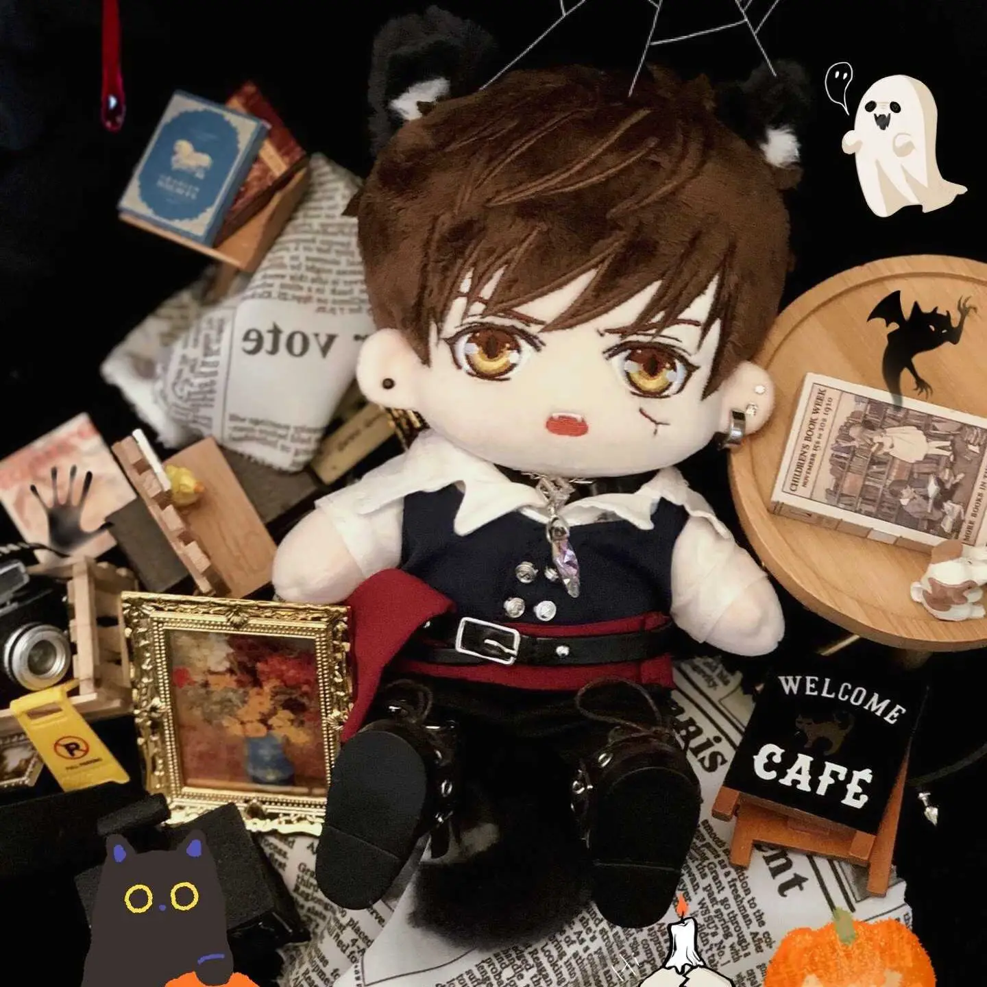 

Anime Mr Love Queen's Choice Gavin Baiqi 20cm Plush Doll Toy Change Clothes Clothing Outfit Cute Plushie Limited Cosplay Gift