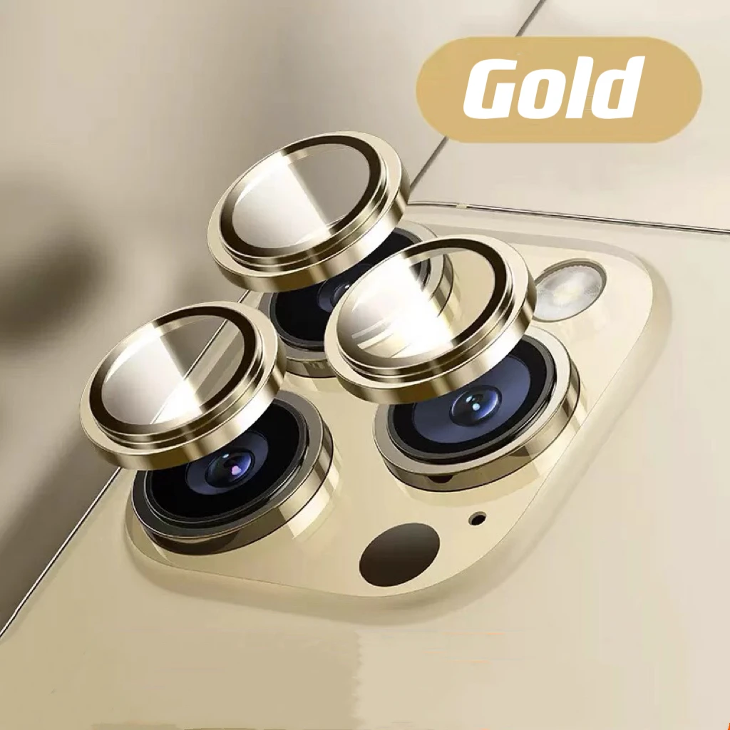 Оригинальная золотисто-желтая защитная пленка для объектива камеры iPhone 15 14 Plus 13