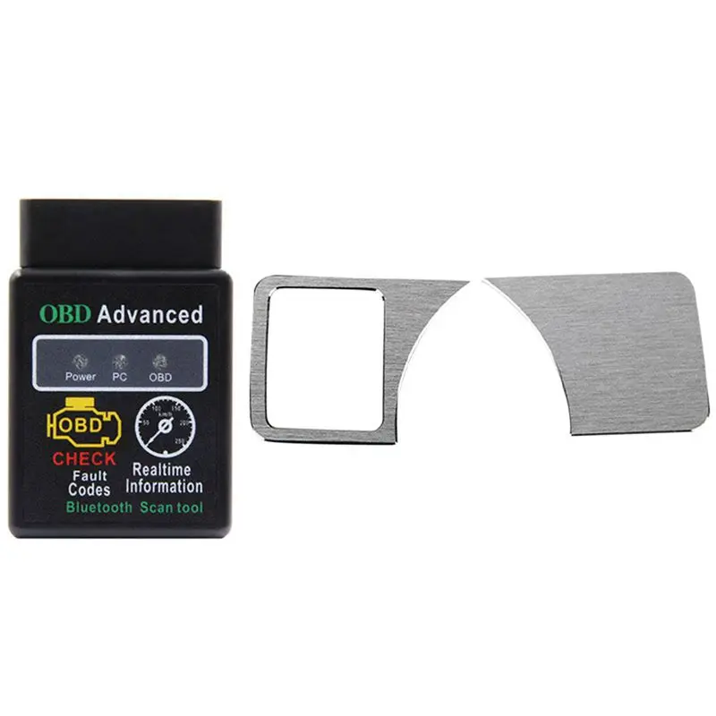 Диагональ V1.5 Hh Elm327 Bluetooth 2,0 Obd2, сканер с крышкой переключателя фары, стикер для отделки, аксессуары для стайлинга автомобиля Диагональ V1.5 Hh Elm327 Bluetooth 2,0 Obd2, сканер с крышкой переключателя фары, стикер для отделки, аксессуары для стайлинга автомобиля