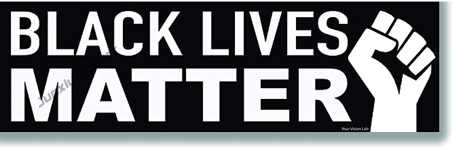 

Black Lives Matter Bumper Sticker Vinyl Decal I Can't Breathe Anti Racism BLM Movement Protest for Laptop Wall Bottle Stickers