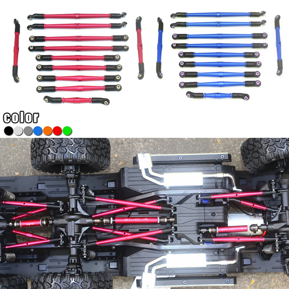 

GPM TRAXXAS 1/10 _ TRX6 6X6 G63 обновленные аксессуары для радиоуправляемых автомобилей на гусеничном ходу из алюминиевого сплава верхний/нижний каркас...