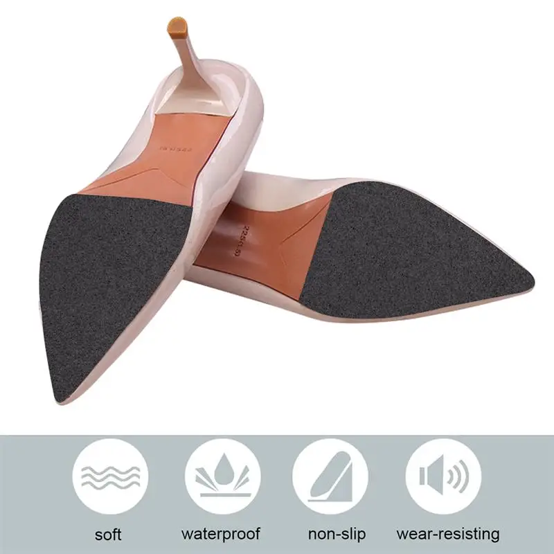 1 шт. наклейка из резиновой противоскользящей подошвы на высокие каблуки, клейкая лента для защиты подошвы на кожаных туфлях.