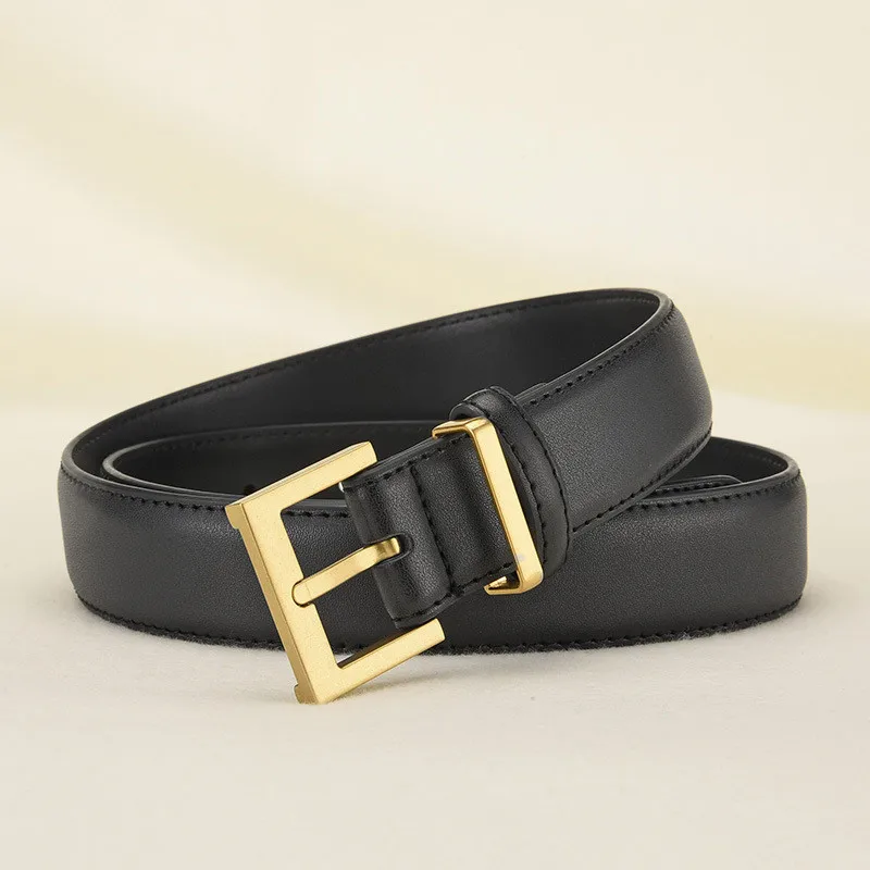 New Women's Leather Belt Fashion Thin Needle Buckle Belt For Women Simple Versatile Female Belt Design