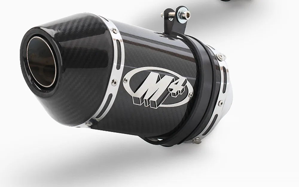 

Выхлопной глушитель из углеродного волокна M4 для мотоцикла DUKE 390 1290 Yamaha R1 MT07 MT-09 R6 R3 K6 K7 K9 K10 K11
