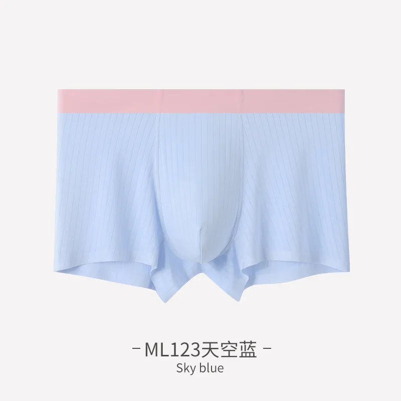 New Waffle modal cotton men's underwear solid color boxer shorts 3PCS