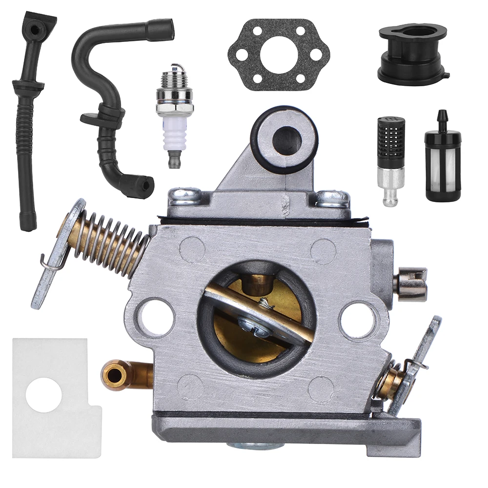 

Jtron Zama180 Carburetor with 1130 124 0800 Air Filter Tune Up Kit for 017 018 MS180C MS170C Chainsaw C1Q-S57B C1Q-S57A 1130 120