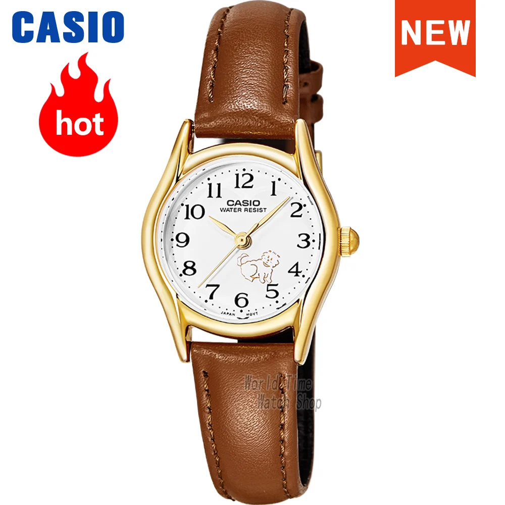 

Casio watch for women Set top brand luxury Waterproof Quartz Wrist watch Simple small round Cute Puppy Pattern Pointer Watch