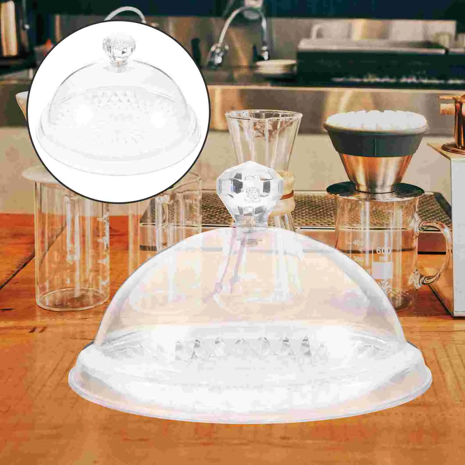 

Cake Tray Cover Stand Dome Display Dessert Servingplate Withwestern Crystal Smooth Proof Disc Acrylic Compote Pastry Protector