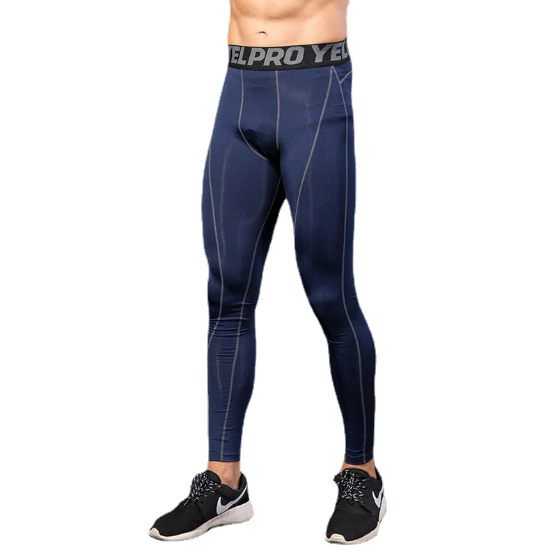 Spring and Autumn Men's Sports Pants Fitness Running Training Pants Breathable Quick-drying Stretch Tights Sweatpants Men