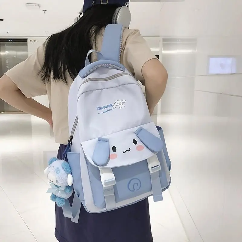 

Kawaii Sanrio аниме Cinnamoroll Kuromi милый мультяшный Печатный кулон студенческий рюкзак сумка для компьютера подарки для девочек
