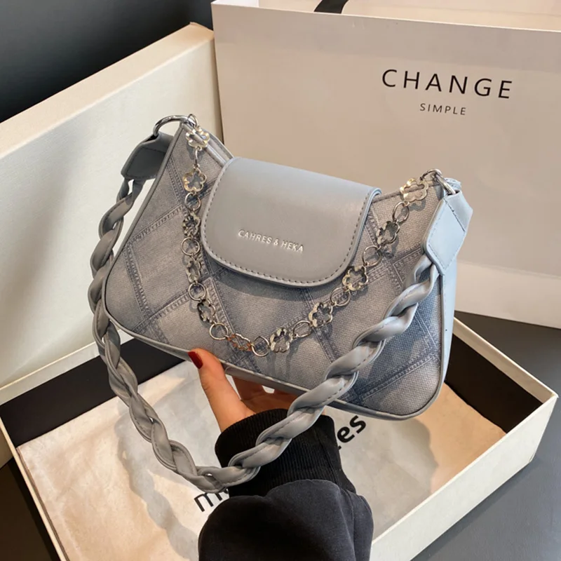 Трендовые дизайнерские сумки для женщин 2023 винтажная сумка через плечо из