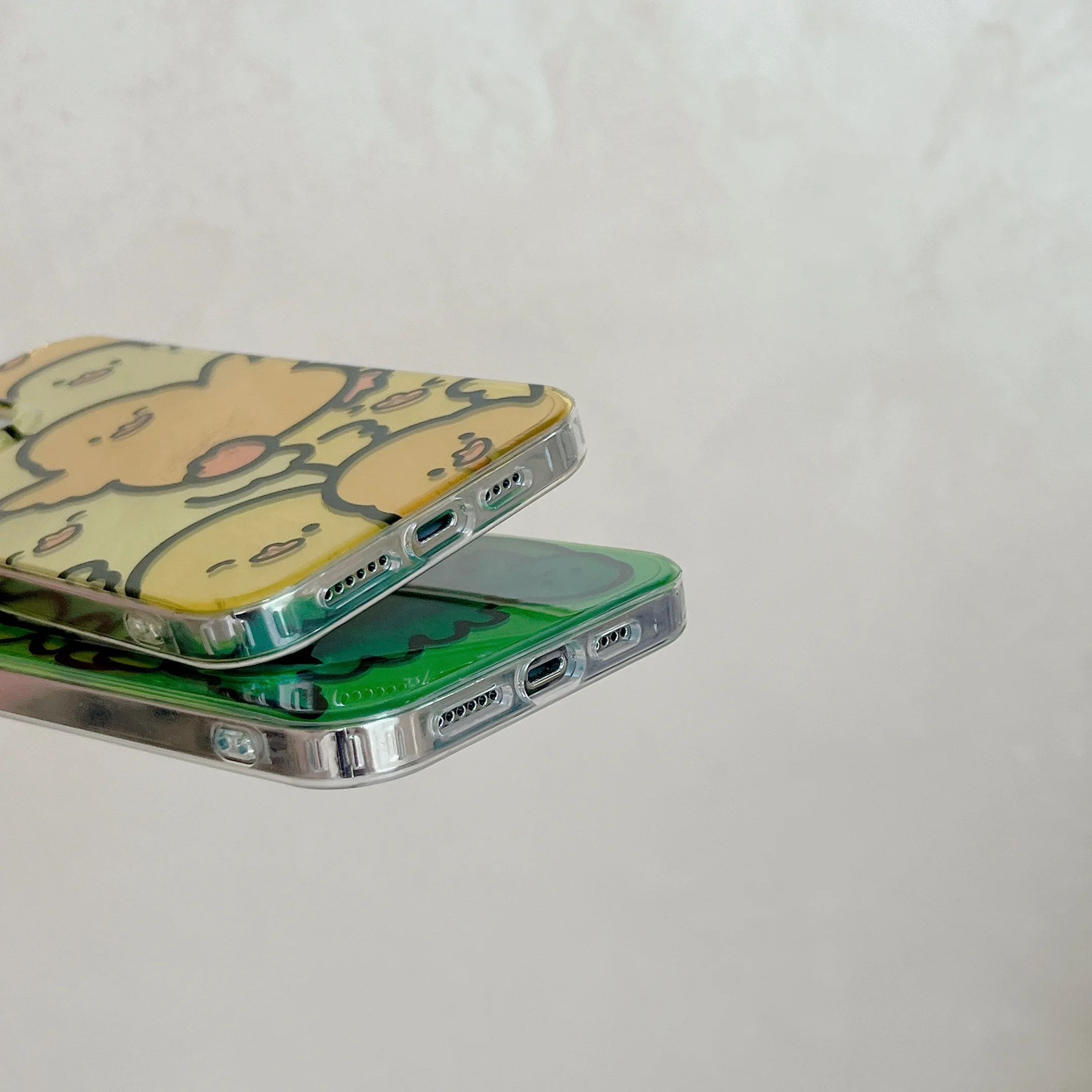 Чехол для телефона с маленькой уткой и динозавром IPhone 15 15pro 15promax 14 14pro 14promax 13 13pro 12