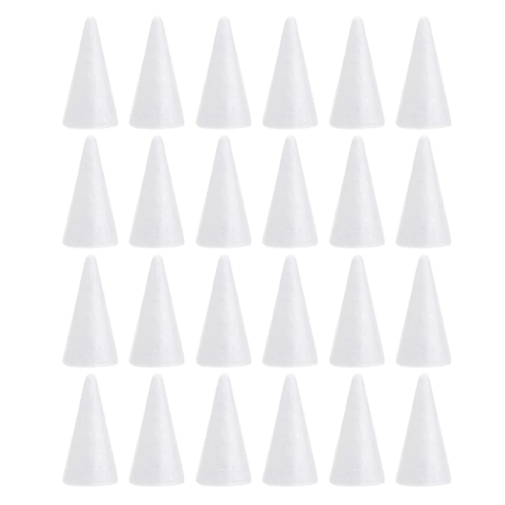 

Cone Cones Diycrafts Tree Styrofoam Craftchristmas White Polystyrene Floral Shapedshape Childrenornaments Small Supplies